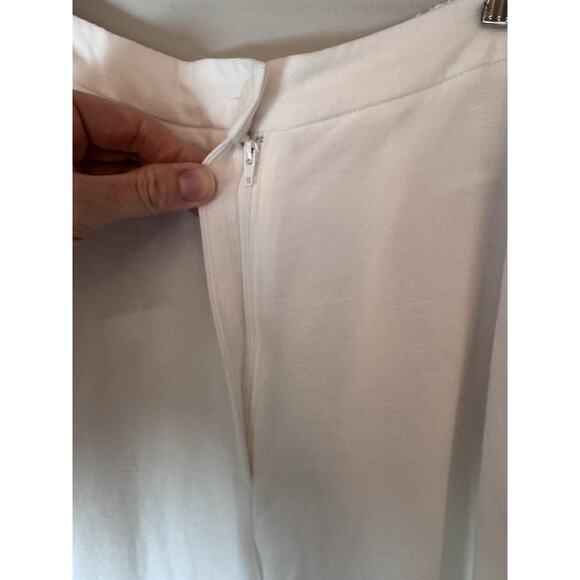 Eileen Fisher White Linen Wide Leg Pants Size 1X NWT - Picture 10 of 16